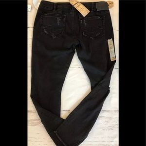 🆕 Silver Jeans Denim Fluid Distressed Black